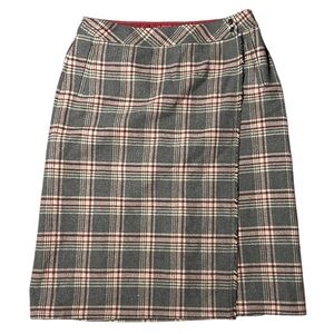 Eddie Bauer Plaid Wool Christmas Holiday Winter Skirt